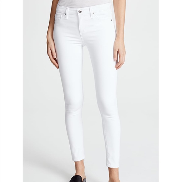 Ag Adriano Goldschmied Denim - AG The Legging Ankle Super Skinny Ankle White Jean